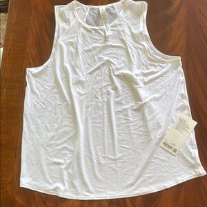Lululemon Athletica White Sleeveless Muscle Tee